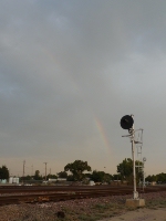 Faint Rainbow & Searchlight